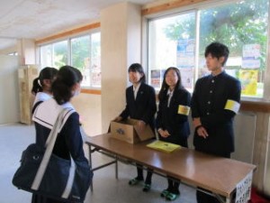 瀬戸西高校の在校生も中学生を”おもてなし”しました。